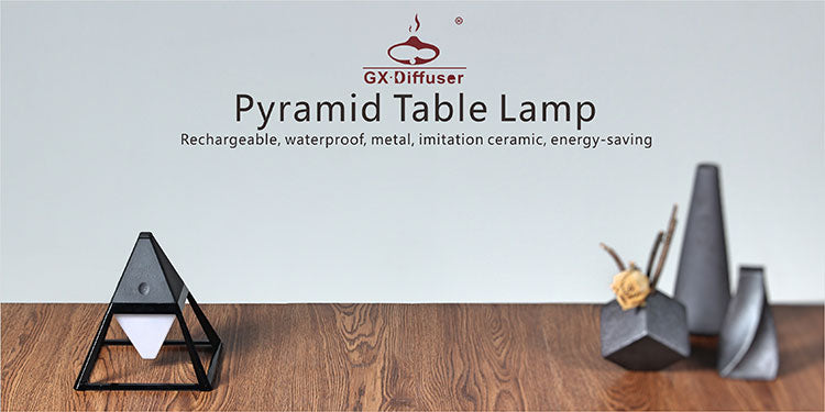 GX.Diffuser Mini Art Deco Waterproof LED Lamp Eye Protection Light Desk Table Lamp Dimmable Ouch Switch Table Lamp Study Lamp