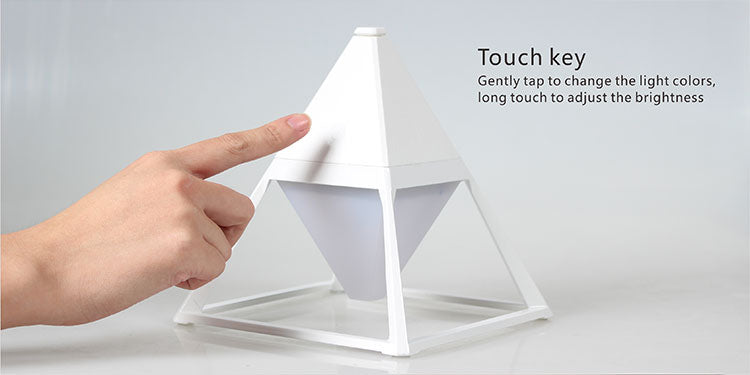 GX.Diffuser Mini Art Deco Waterproof LED Lamp Eye Protection Light Desk Table Lamp Dimmable Ouch Switch Table Lamp Study Lamp