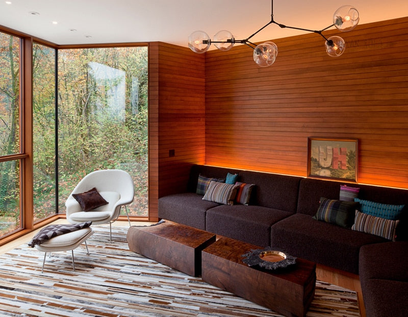 GUXEN 5/7/9 Lights Modern Art Chandelier Nordic Glass Ball lamp gold/black body for dining room.
