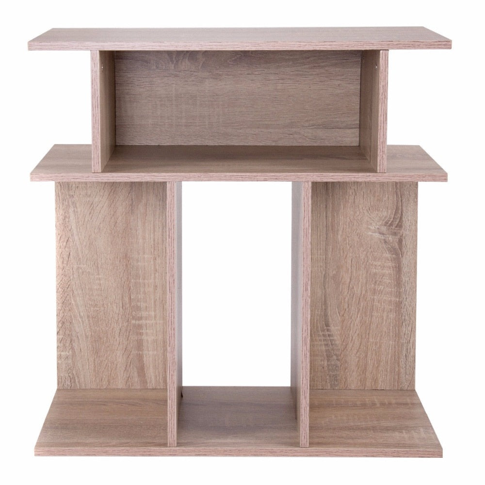 Giantex Modern Coffee Table Living Room End Side Sofa Table Wood Storage Desk Home Furniture With Diaplay Shelf HW56634