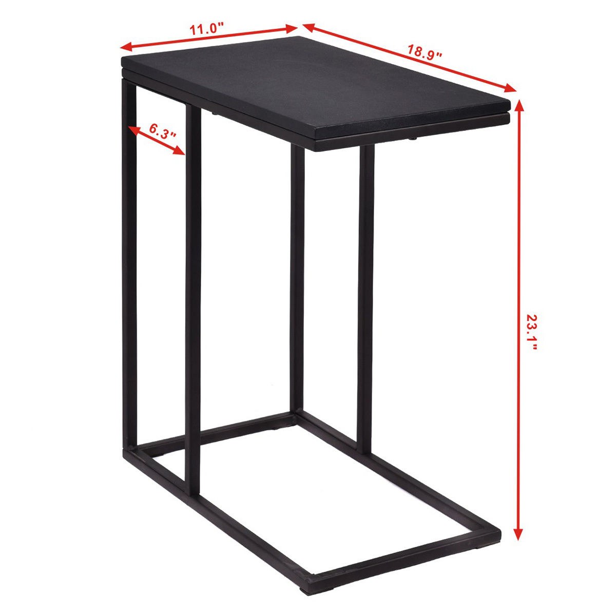 Giantex Coffee Tray Sofa Side End Table Modern Portable Ottoman Couch Console Stand TV Lap Snack Wood Coffee Table HW54186