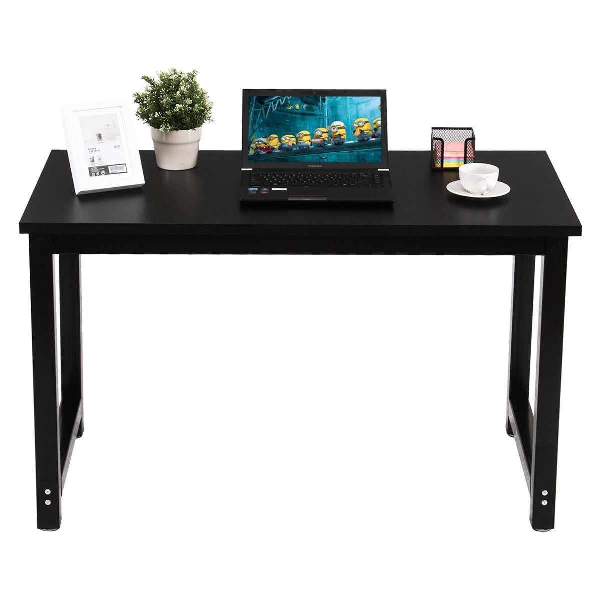 Giantex 47'' Computer Desk PC Modern Laptop Table Study Writing Workstation Home Office Console Tables HW56250BK