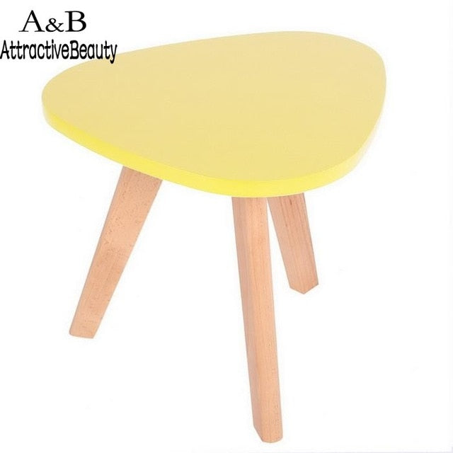Homdox Mini Triangle Side Table Coffee Tea Table Living Room Balcony Table N40*