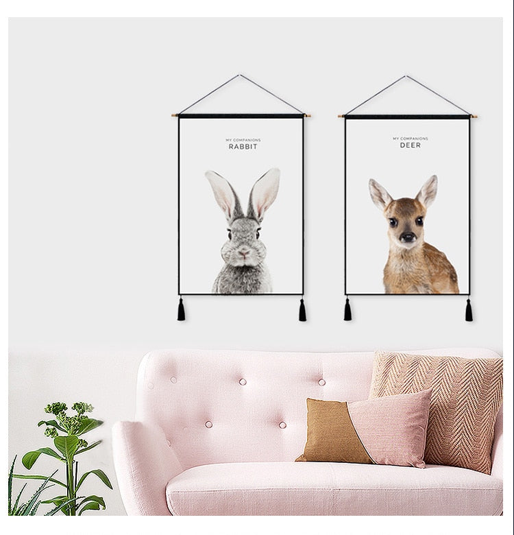 Miz 1 Piece Nordic Poster Ins Wall Painting Flamingo Cotton Line Decorative Paintings for Living Room 45*65 cm