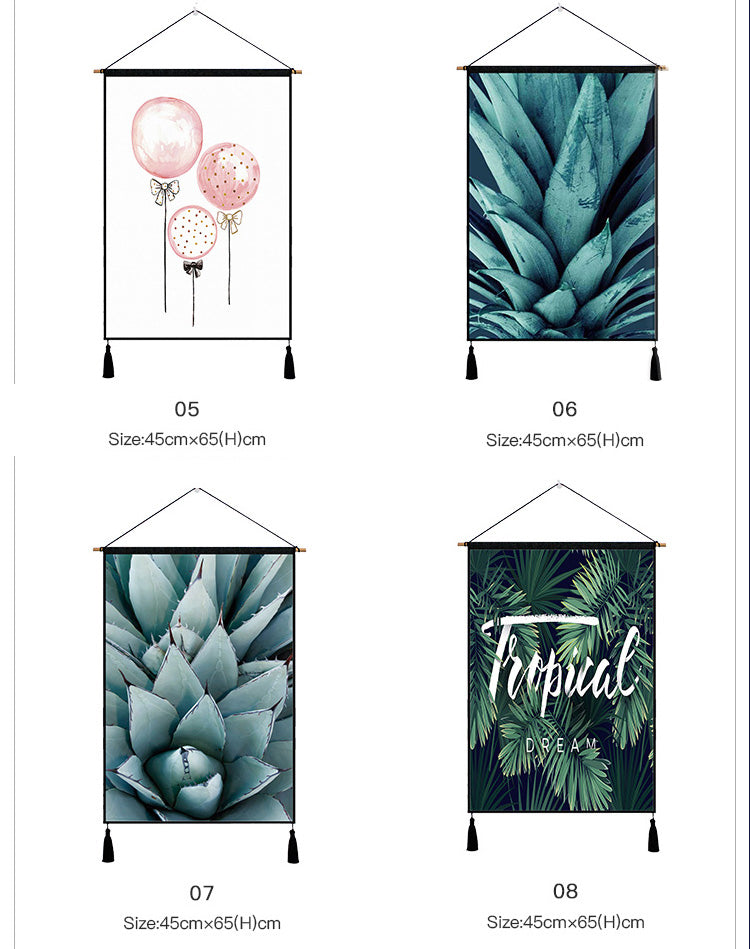 Miz 1 Piece Nordic Poster Ins Wall Painting Flamingo Cotton Line Decorative Paintings for Living Room 45*65 cm