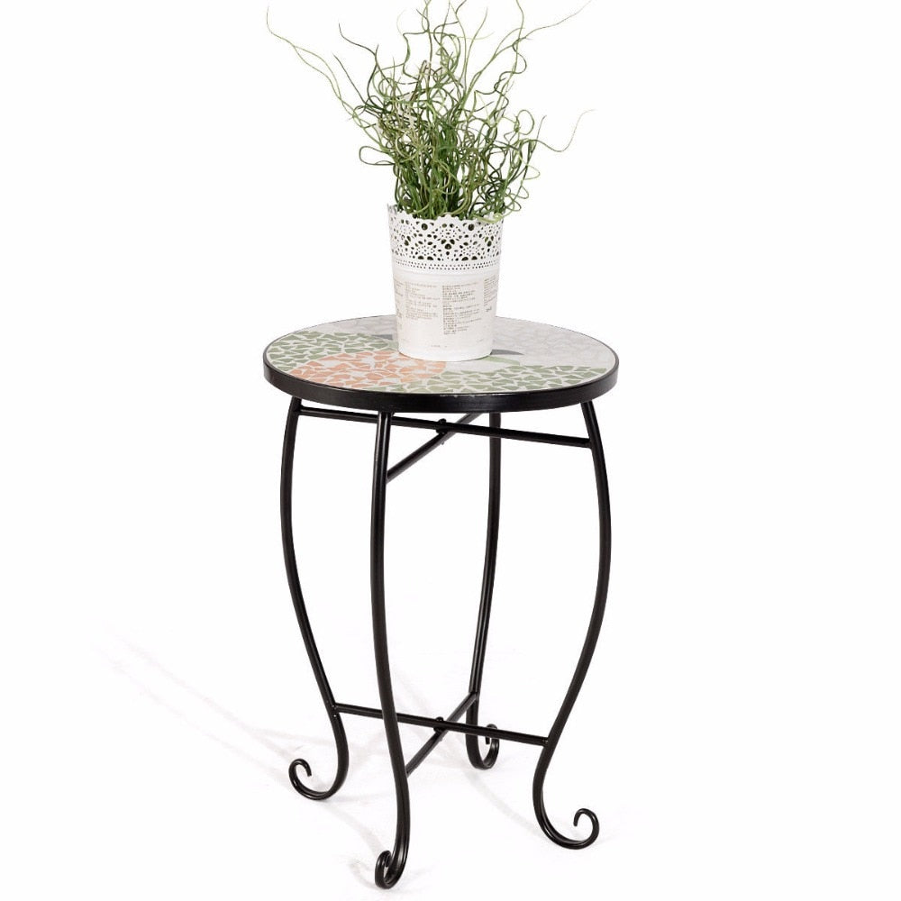 Giantex Pineapple Outdoor Indoor Accent Table Plant Stand Scheme Garden Steel Home Furniture OP3552YE