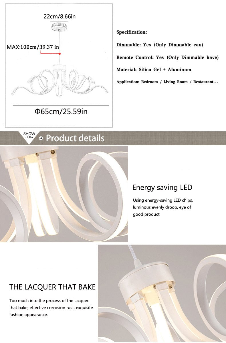 Led Modern Chandelier Lighting Novelty Lustre Lamparas Colgantes Lamp for Bedroom Living Room luminaria Indoor Light Chandeliers