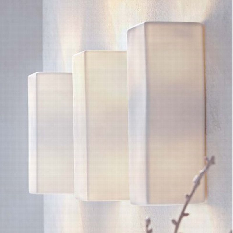 Modern nordic loft brief white wall lamps sconce ceramic lampshade G9 led wall light for home porch living room bedroom bathroom