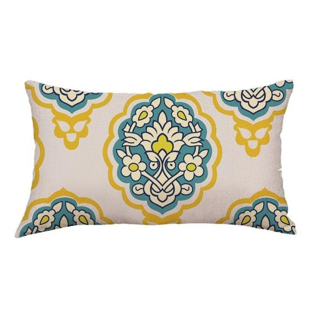 Geometry Series Cushion Covers dropship Cotton Linen Lattice Flower Pillow Case for Sofa Bed Home Nordic Decorative dropship