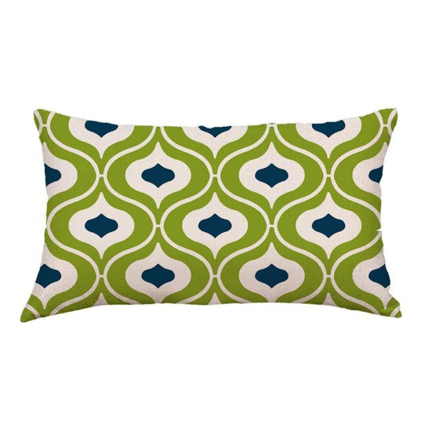 Geometry Series Cushion Covers dropship Cotton Linen Lattice Flower Pillow Case for Sofa Bed Home Nordic Decorative dropship