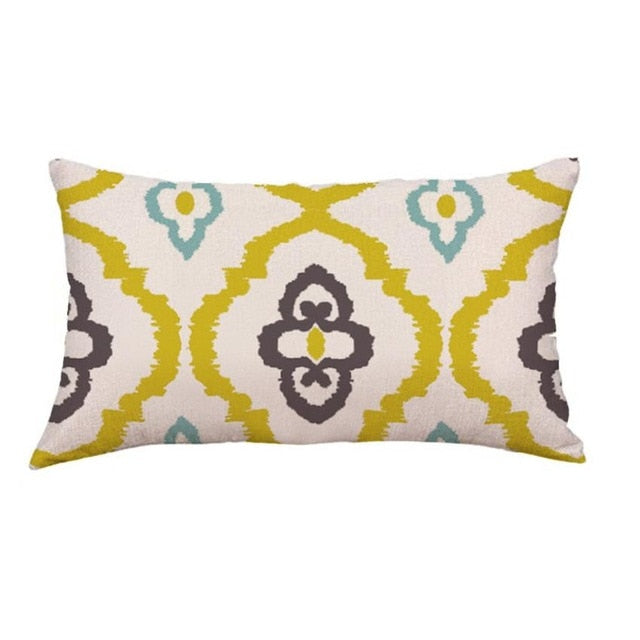 Geometry Series Cushion Covers dropship Cotton Linen Lattice Flower Pillow Case for Sofa Bed Home Nordic Decorative dropship