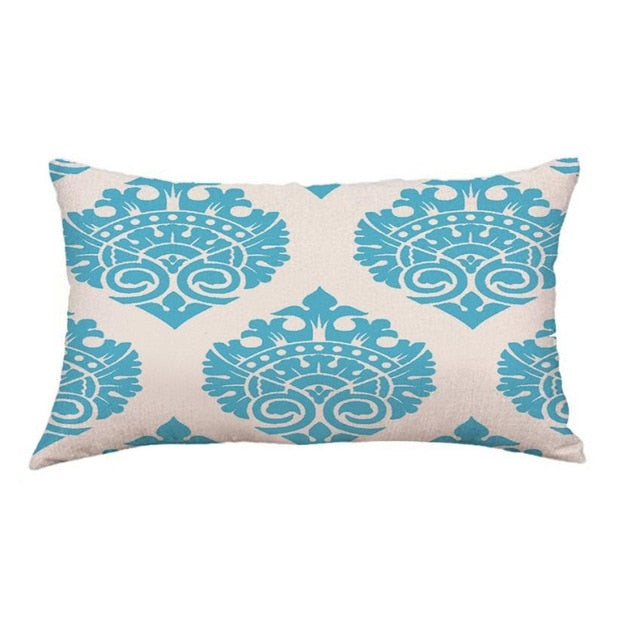 Geometry Series Cushion Covers dropship Cotton Linen Lattice Flower Pillow Case for Sofa Bed Home Nordic Decorative dropship