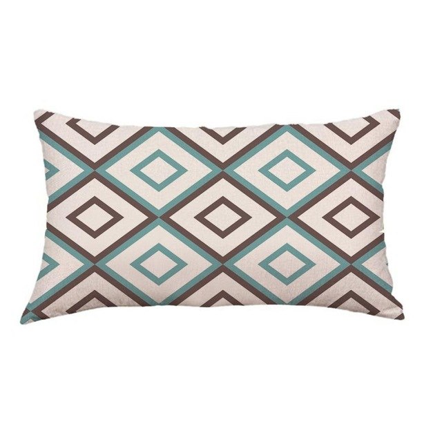 Geometry Series Cushion Covers dropship Cotton Linen Lattice Flower Pillow Case for Sofa Bed Home Nordic Decorative dropship