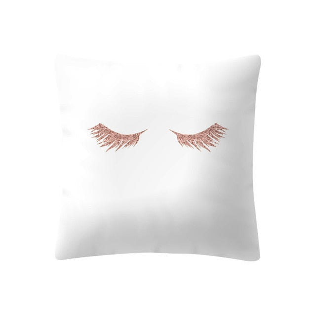 Rose Gold Pink Cushion Cover Tai Chi camera nordic geometric pillow cover fashion Square Decorative Pillowcase Home Decor