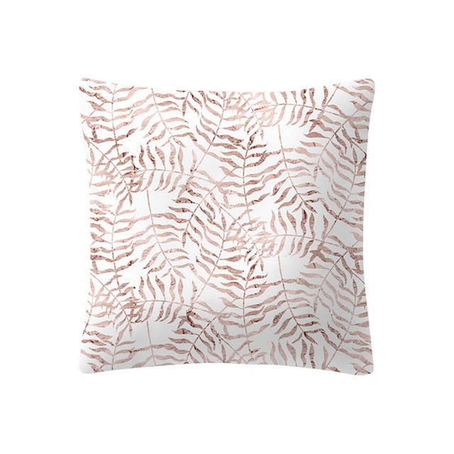 Rose Gold Pink Cushion Cover Tai Chi camera nordic geometric pillow cover fashion Square Decorative Pillowcase Home Decor