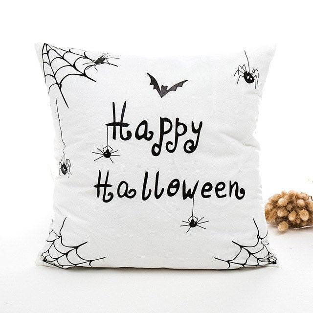 43*43cm Nordic Style Decoration Home Vintage Letter Throw Pillows for Halloween Decor Pillow Covers Decorative