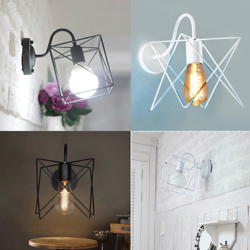 Creative Modern Style Wall Lamp Iron Art Star Wall Light Decorative Light Nordic Restaurant Cafe Aisle LED Wall Lamp Wholesale