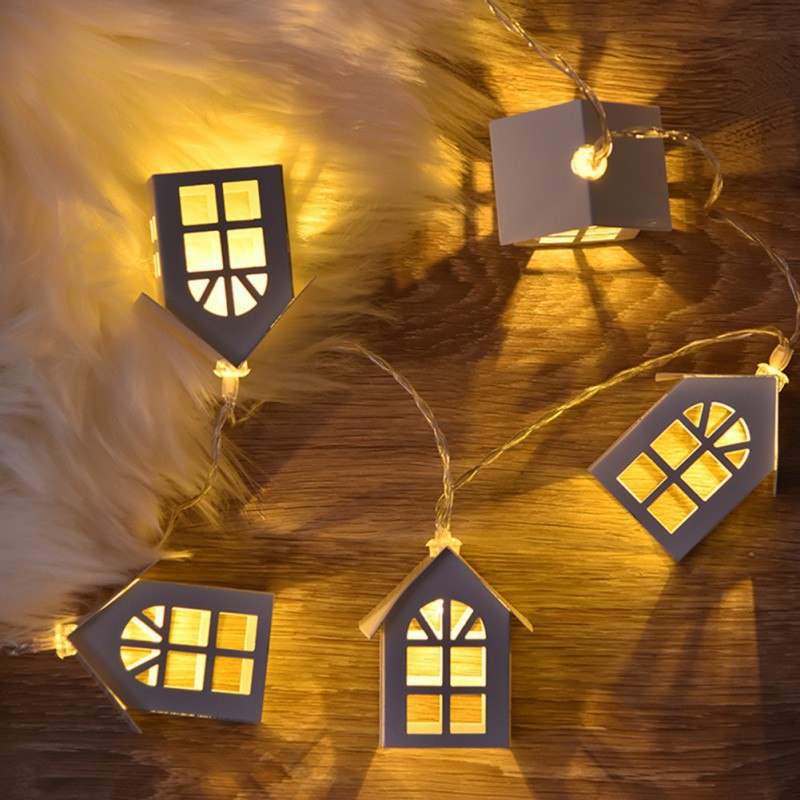 newLed Decorative Light String Snow View Room Pattern Nordic Battery Light Home Decorative Ornaments Christmas