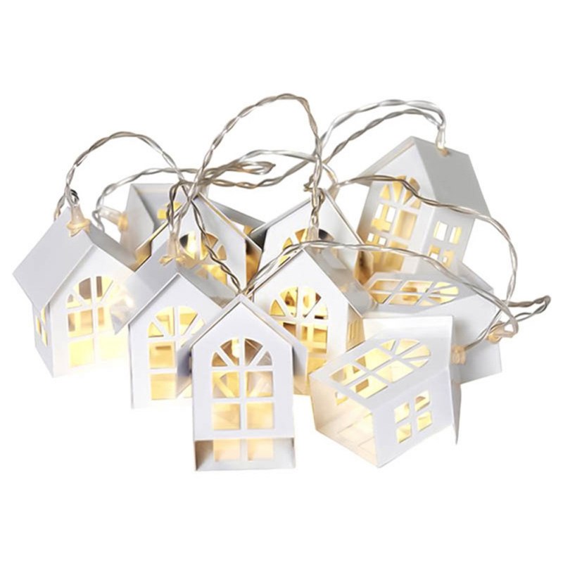newLed Decorative Light String Snow View Room Pattern Nordic Battery Light Home Decorative Ornaments Christmas
