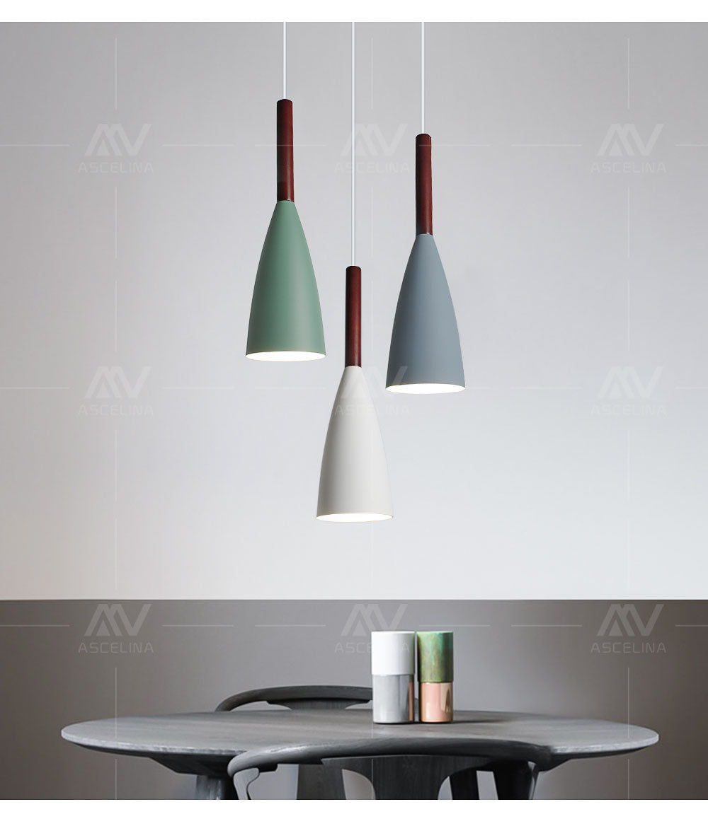 Industrial Pendant Light Nordic LED Lamp Loft Wooden Modern Creative Simple for living room bedroom study Restaurant lighting