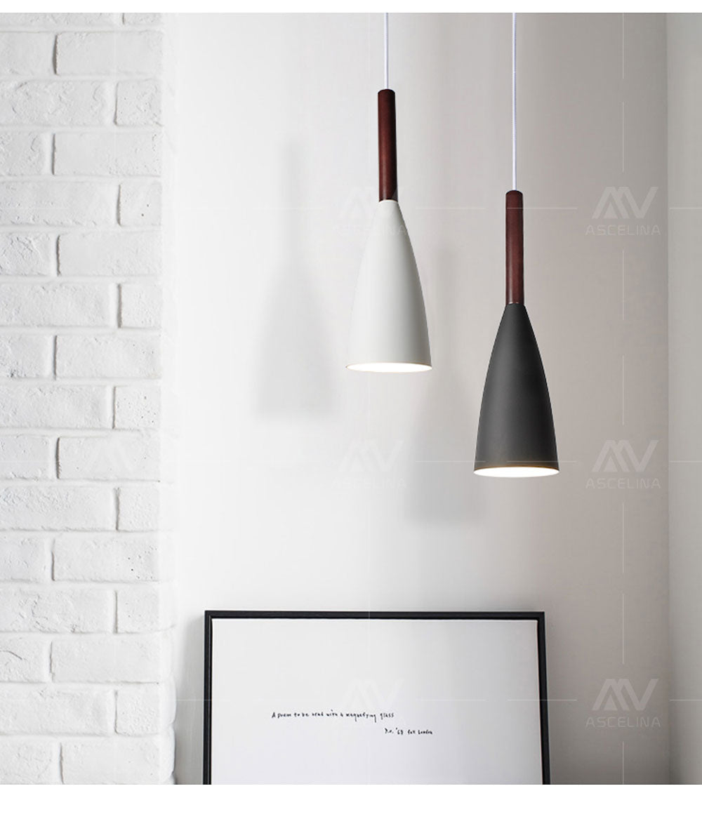 Industrial Pendant Light Nordic LED Lamp Loft Wooden Modern Creative Simple for living room bedroom study Restaurant lighting