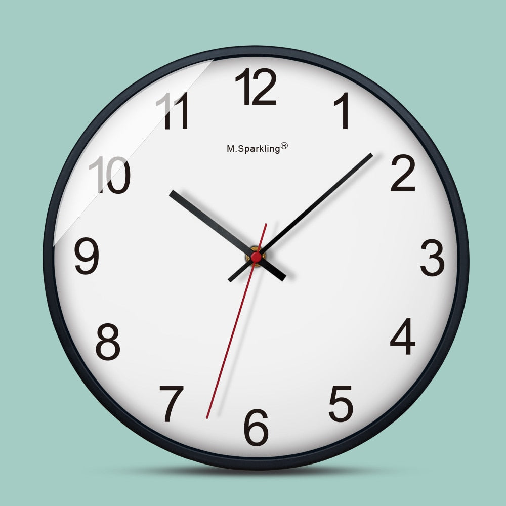Wall Clock living room home wall clock fashion atmosphere mute quartz watch Modern minimalist 2018 hot#15