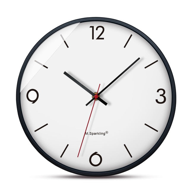 Wall Clock living room home wall clock fashion atmosphere mute quartz watch Modern minimalist 2018 hot#15