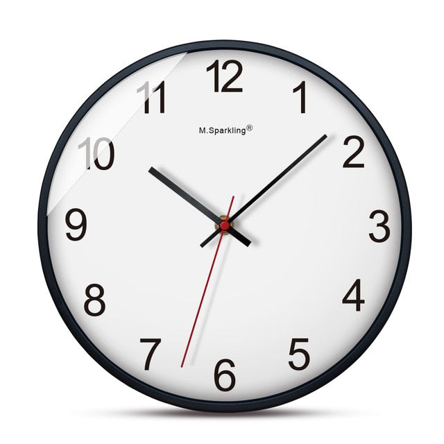 Wall Clock living room home wall clock fashion atmosphere mute quartz watch Modern minimalist 2018 hot#15