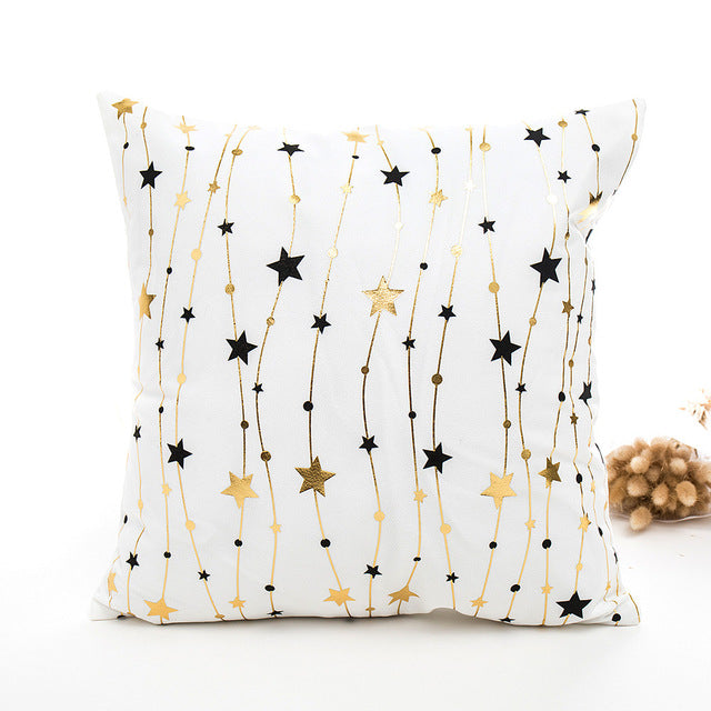 Merry Christmas Pillow Case Sofa Waist Throw Cushion Cover Home Decoration Nordic Style Sofa Decorative Cushions