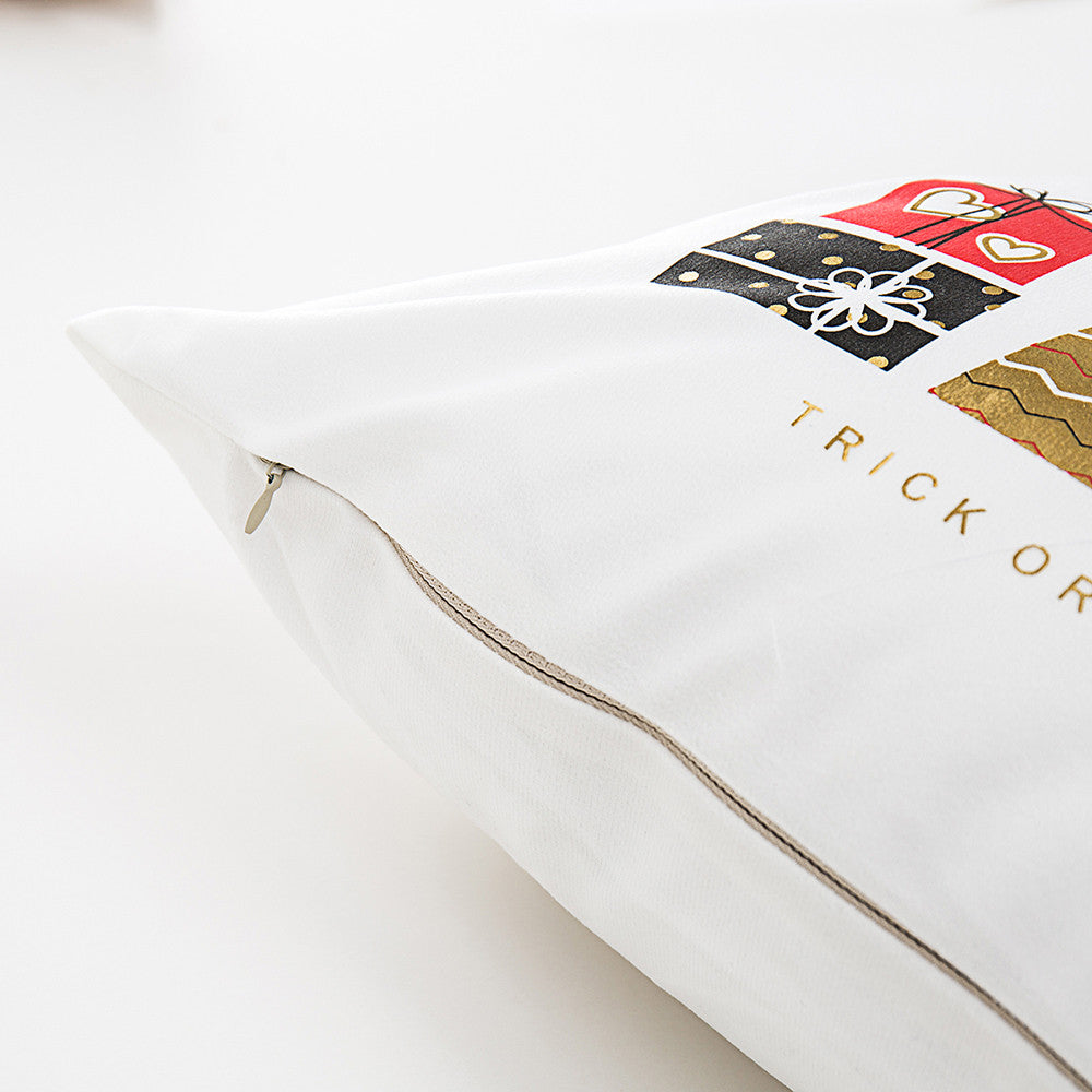 Merry Christmas Pillow Case Sofa Waist Throw Cushion Cover Home Decoration Nordic Style Sofa Decorative Cushions