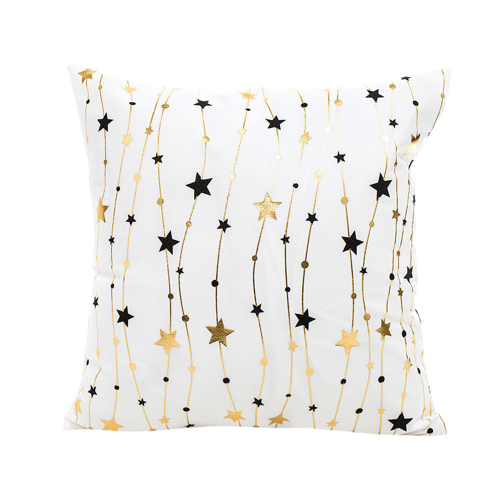 Merry Christmas Pillow Case Sofa Waist Throw Cushion Cover Home Decoration Nordic Style Sofa Decorative Cushions