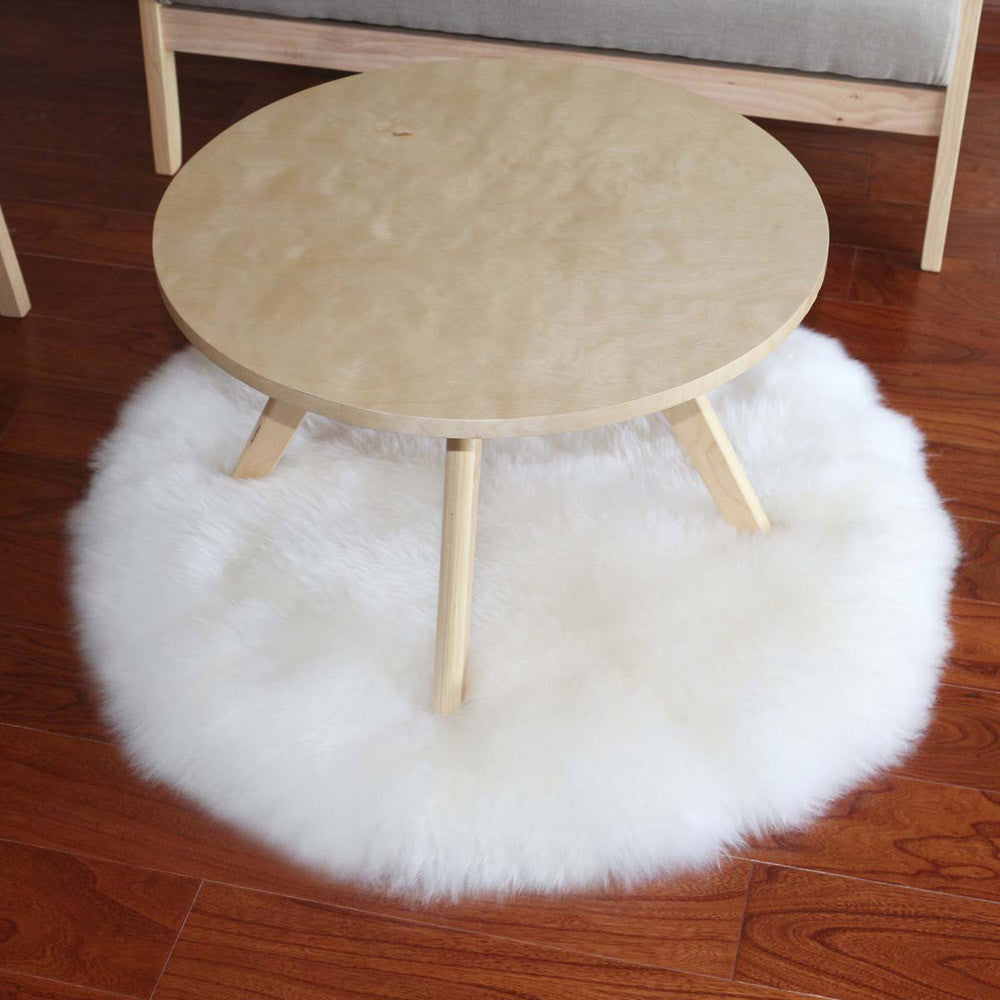 fake Fur Soft Seat Cushion Rug chair cushion Artificial Wool Warm Hairy Carpet Seat nordic decoration home  #240