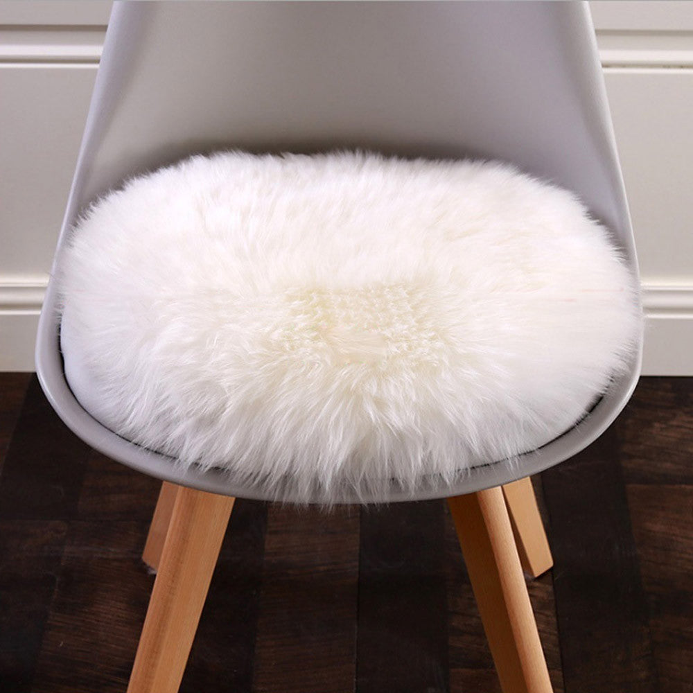fake Fur Soft Seat Cushion Rug chair cushion Artificial Wool Warm Hairy Carpet Seat nordic decoration home  #240