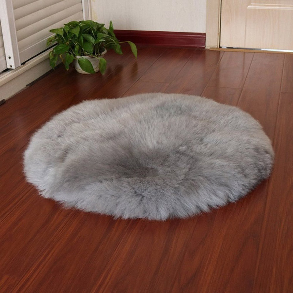 fake Fur Soft Seat Cushion Rug chair cushion Artificial Wool Warm Hairy Carpet Seat nordic decoration home  #240