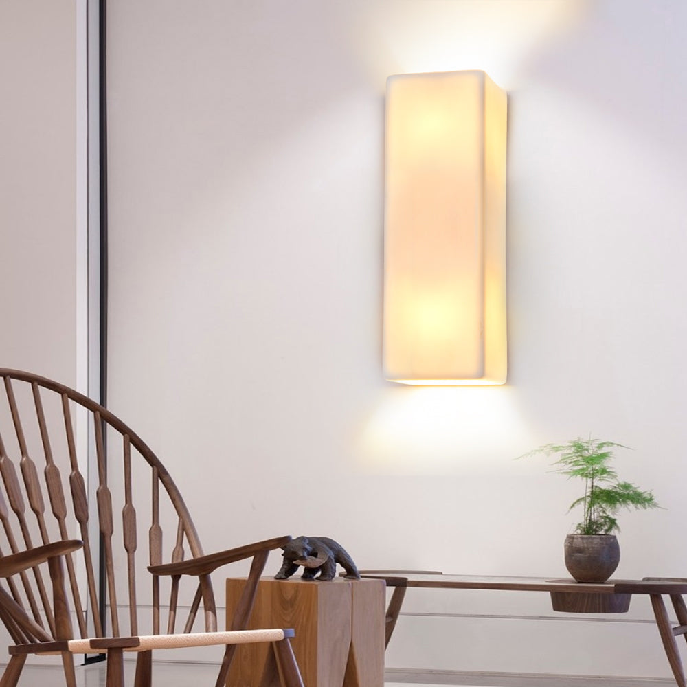 Modern nordic loft brief white wall lamps sconce ceramic lampshade G9 led wall light for home porch living room bedroom bathroom