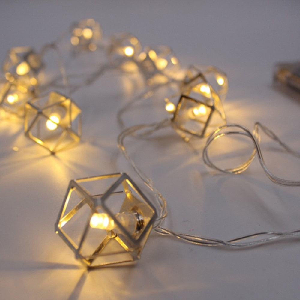 ICOCO Lighting Strings Nordic Wrought Iron Battery Operated light Moroccan ball Retro Style Creative Bedroom Bedside lamp Sale